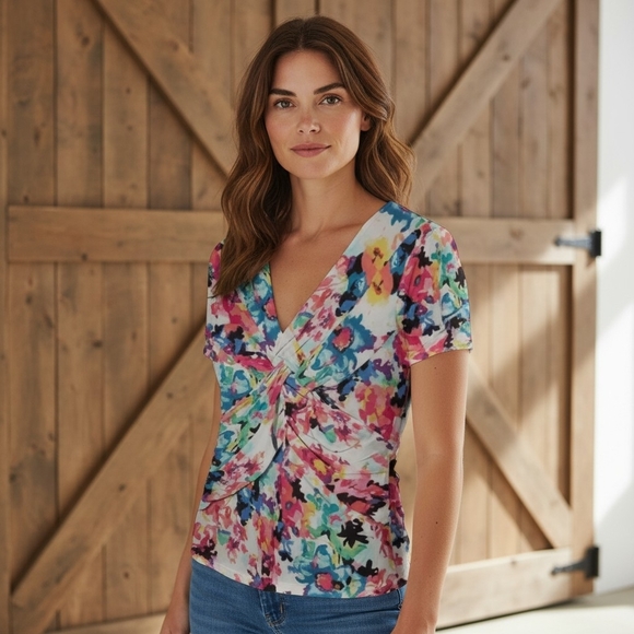 Cable & Gauge Tops - Cable & Gauge Floral Top